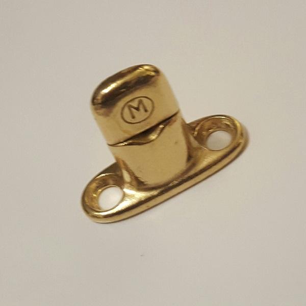 Classtique Upholstery Murphy 2 Hole Double High Male Stud Brass Hardware