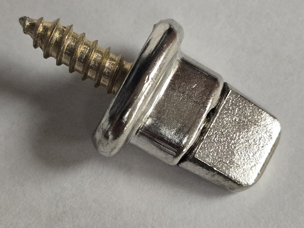 Common Sense Male Stud with Wood Screw Base (Nickel)